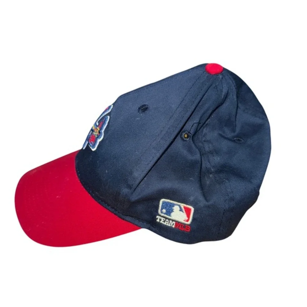 Atlanta Braves Hat Kids Youth Pre-Owned Baseball Cap Navy/Red Adjustable MLB‎